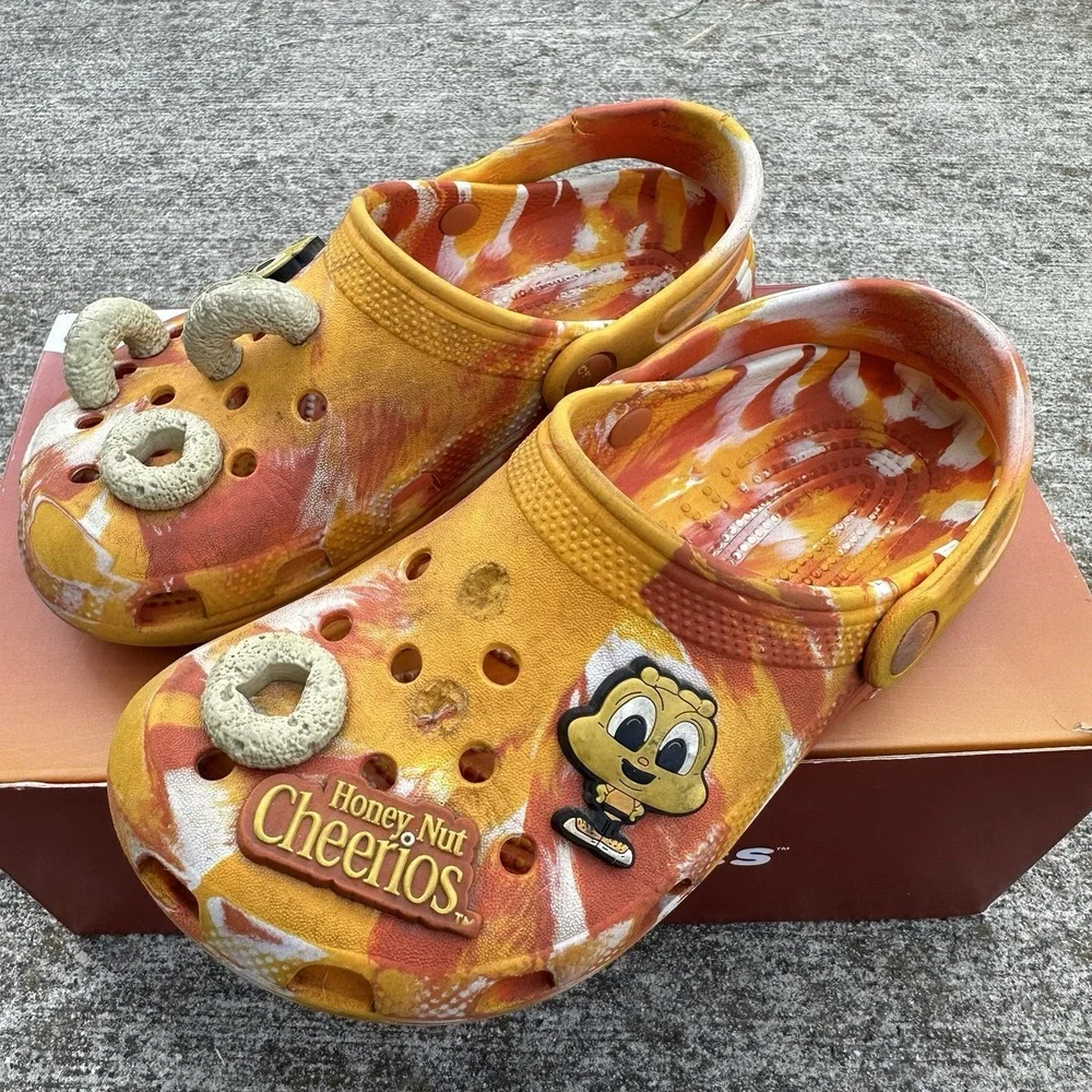 Crocs X Honey Nut Cheerios Classic Clog Kids Size 3 Limited Edition Collab